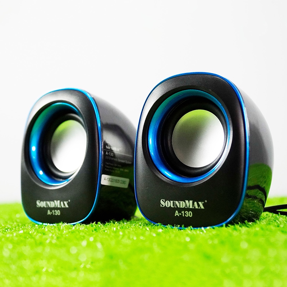 Loa máy vi tính Soundmax A-130 / A130 Chuẩn 2.0 jack cắm 3.5 mm , nguồn vào DC 5V