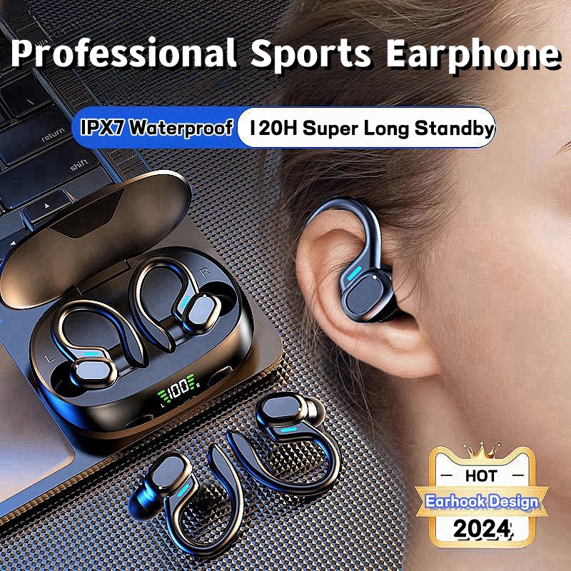 [Đặc biệt dành cho thể thao] Tai nghe Bluetooth không dây chính hãng tai nghe Bluetooth thể thao chống nước khử tiếng ồn | BigBuy360 - bigbuy360.vn
