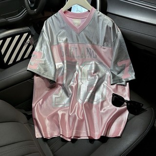 Empinkclothing - áo phông bóng chày bạc 78