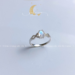 Nhẫn Moonstone Bướm Bạc 925 Patronus