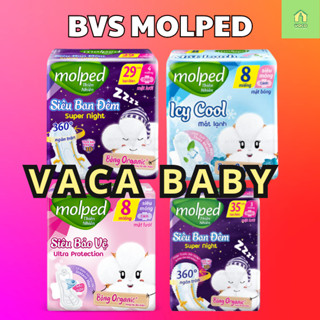 Băng vệ sinh Molped Bông Organic Tự nhiên mềm mại siêu thấm - Nhãn hàng Molfix công ty Hayat