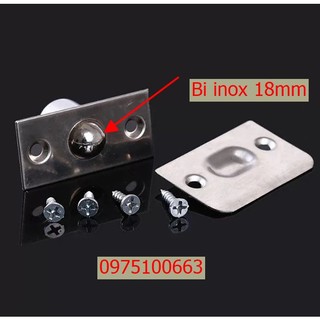 Chốt bi lò xo giữ cửa Inox - Chốt bi lò xo chốt sập đa năng 22 mm  1 chiếc Bao gồm chân bas
