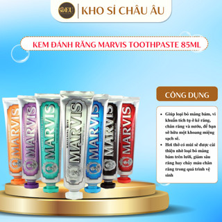 Kem đánh răng Marvis Toothpaste Mini 25ml và full size 85ml - Loại Bỏ Mảng Bám, Sạch Răng , Trắng Răng ,Thơm Miệng