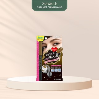 Kẻ mày và mắt KissMe Heroine Heavy Rotation Gel Eyebrow Liner - 01 Natural Brown