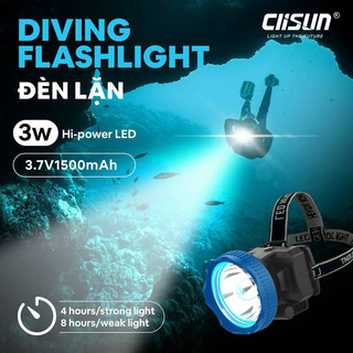 Đèn đội đầu ánh sáng Vàng/Trắng côn suất 3w, 5w Clisun
