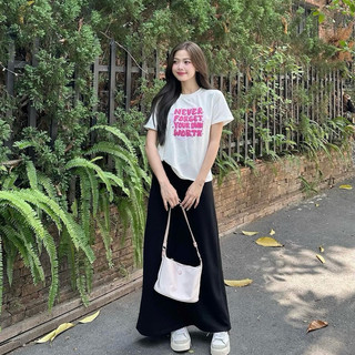 Chân Váy Suông Midi Dáng Dài Đủ Size Form Basic SNUPI