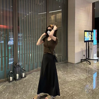 Chân Váy Suông Midi Dáng Dài Đủ Size Form Basic SNUPI