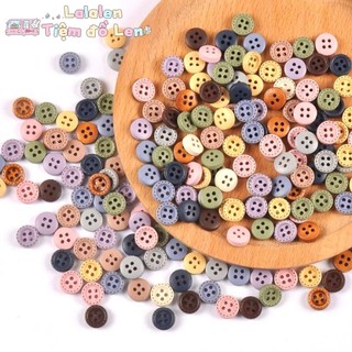 Nút Gỗ Màu Dùng Trang Trí Handmade