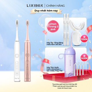 Combo 2 Bàn Chải Điện Halio Sonic Whitening Electric Toothbrush PRO - White & Rose Gold