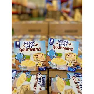 Váng sữa nestle p'tit gourmand vị cacao + vanille của pháp