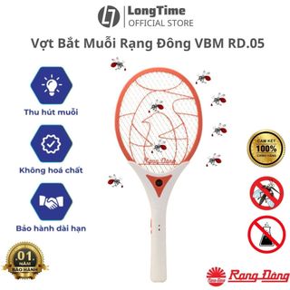 Vợt Bắt Muỗi Rạng Đông VBM RD.05 Có Đèn Pin Mới Nhất 2024 Pin Siêu Bền, Chất Liệu Cao Cấp An Toàn - Bảo Hành 12 Tháng