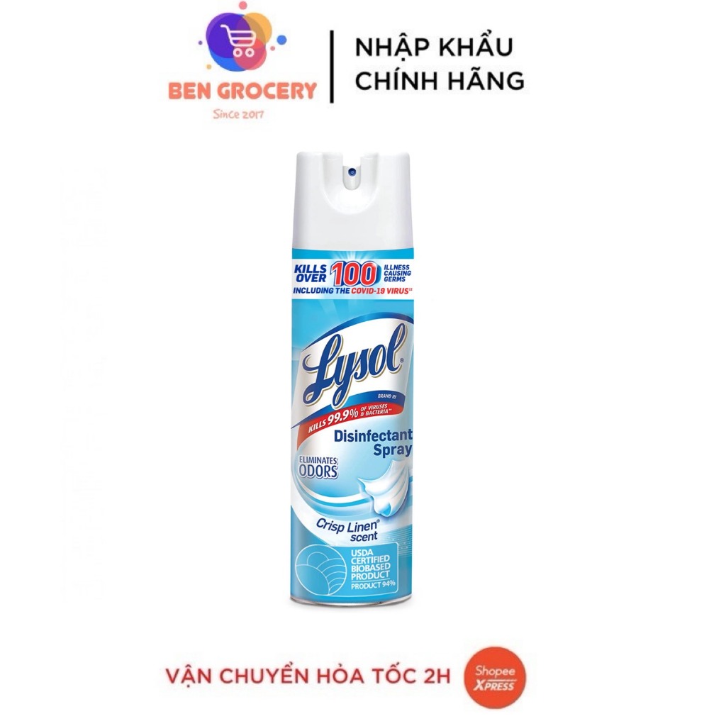 Xịt kháng khuẩn Lysol Mỹ mẫu mới