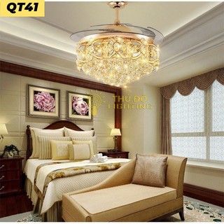 Quạt Trần Đèn Nữ Hoàng 1812-R6145 - THỦ ĐÔ LIGHTING , Led 3 Chế Độ, Bảo Hành 24 Tháng