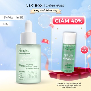 Tinh Chất Cấp Ẩm The Auragins 8% Vitamin B5 & Hyaluronic Acid Serum 30ml