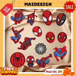 Miếng vá dán quần áo rách, hình dán áo bị rách Hình Spiderman Người Nhện Maidesign
