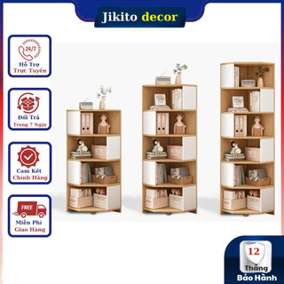 Kệ góc đa năng decor kệ góc để sách hình zích zắc để sách để đồ thương hiệu JIKITO - JT367