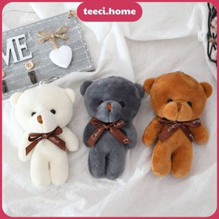  Móc Treo Chìa Khóa Balo Túi Xách Móc Khoá Gấu Bông Mini Chất Liệu PP Cotton Mềm Mịn 12cm TEECI D001 