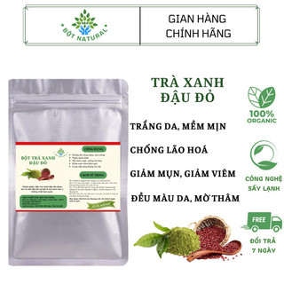 Bột Đậu Đỏ Trà Xanh 200Gr Trắng Da, Trẻ Hoá, Mờ Thâm, Ngừa Mụn…