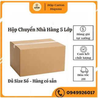 Thùng Carton Chuyển Nhà 5 Lớp Dày Dặn, Hộp Carton Đóng Hàng Chuyển Nhà, Chuyển Văn Phòng Giá Rẻ