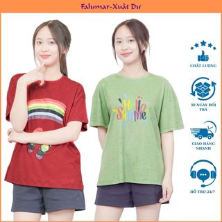 Áo Phông Nữ form rộng, Áo Thun Nữ Cộc Tay Ngực In Chữ In Hình Chất Vải Cotton Local Brand