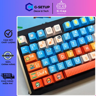 Keycap New Mario profile Cherry chất liệu PBT 146 phím chất lượng cao