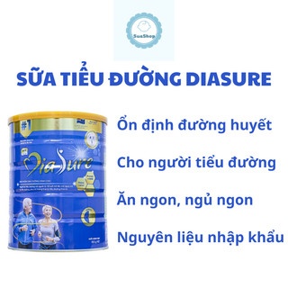 Sữa non tiểu đường DiaSure 850g, dinh dưỡng dành cho người tiểu đường, giúp ổn định đường huyết