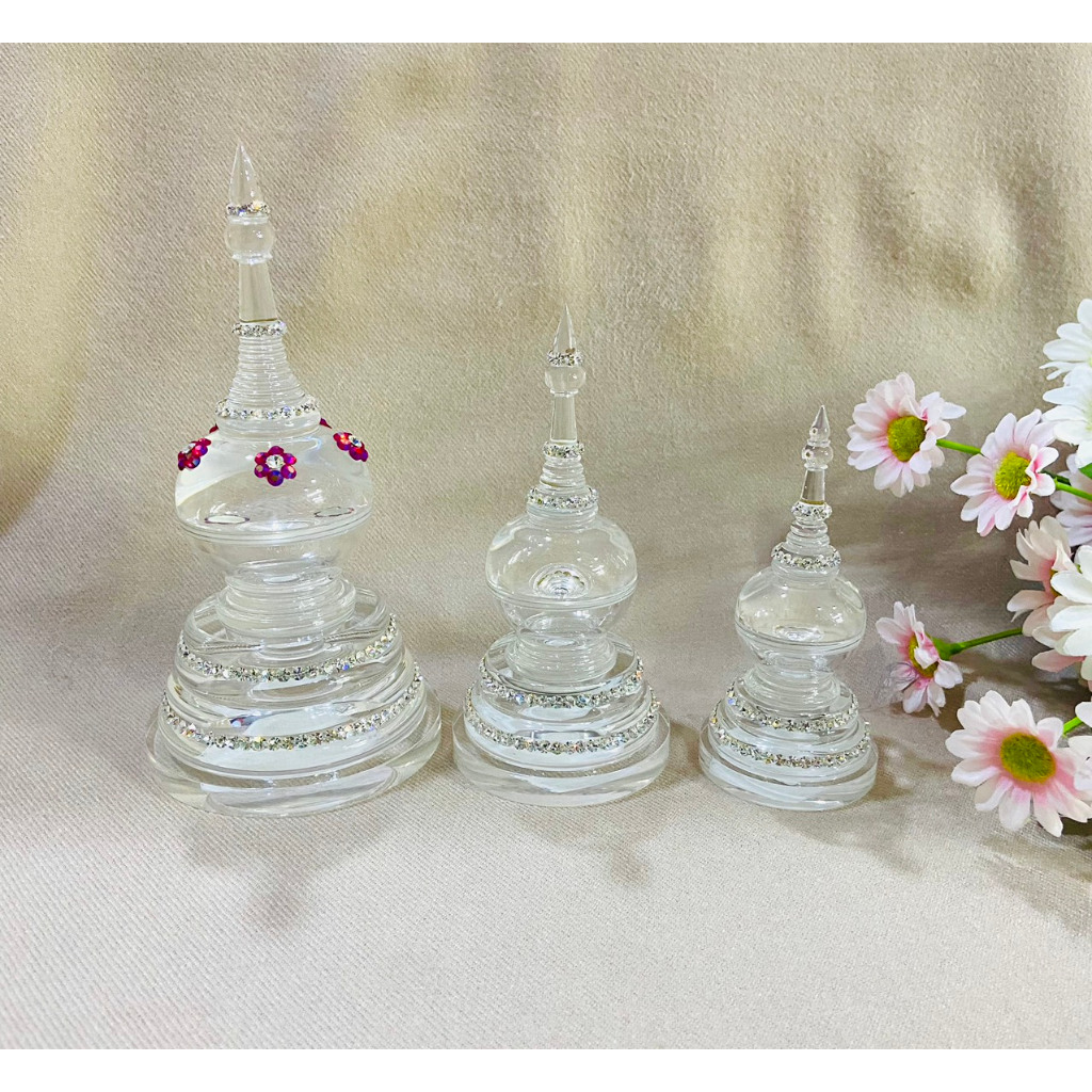 THÁP ĐỰNG XÁ LỢI THÁI LAN CẨN HẠT B1, B2 , B3 [ 2 TẦNG ]