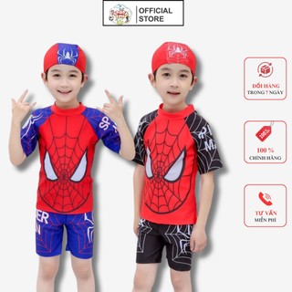 Bộ Đồ Bơi Bé Trai Sportkids Từ 3 Tuổi Đến 12 Tuổi In Hình Siêu Nhân Nhện