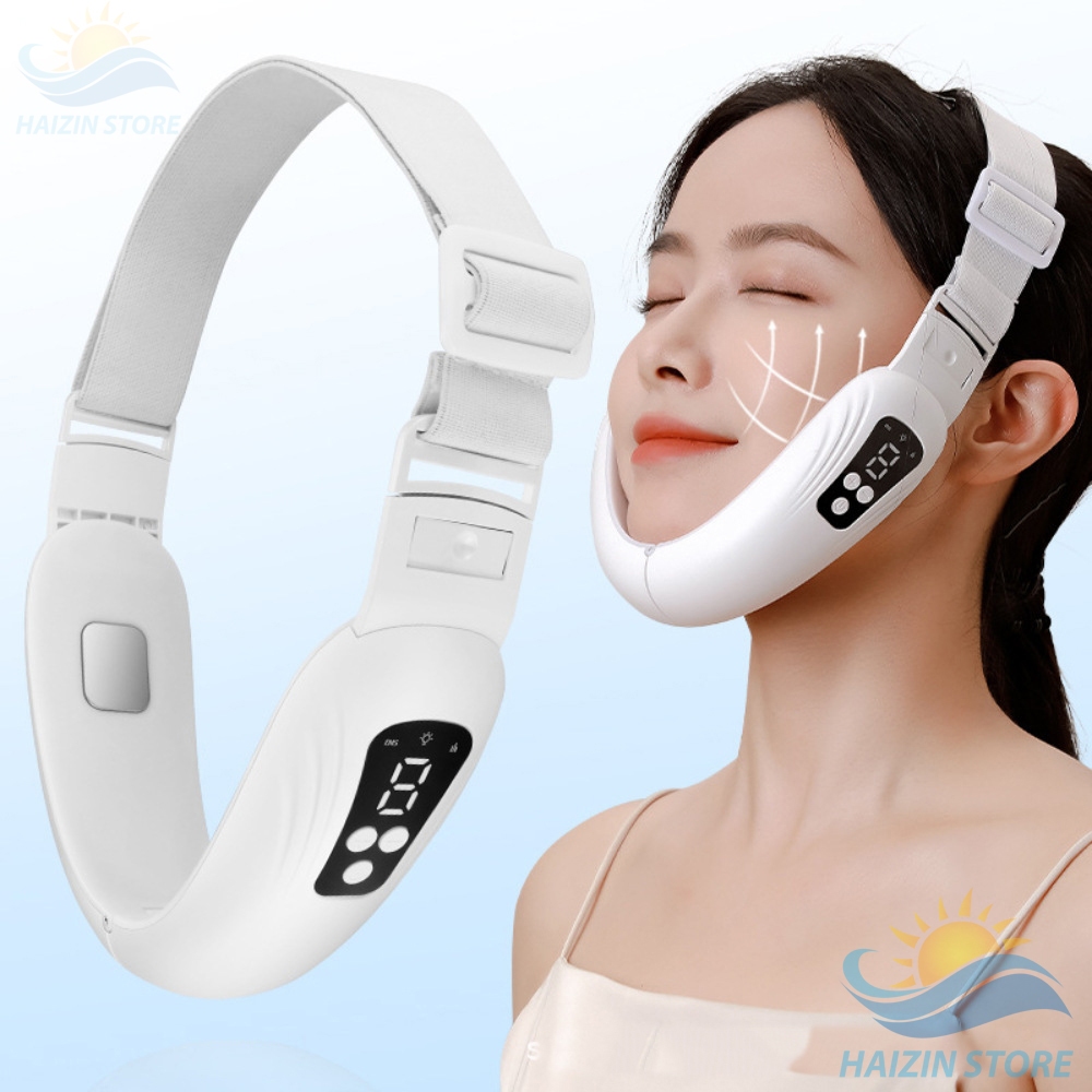 Máy massage HAIZIN xóa nọng tạo cằm chữ V, săn chắc da mặt 6 chế độ sử dụng