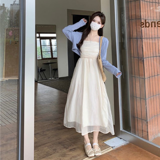 💕Đầm xoè ulzzang 2 dây công chúa tiểu thư xinh xắn|Đầm suông tiểu thư cực xinh