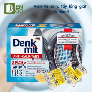 (Tách lẻ) Viên Tẩy Lồng Máy Giặt nội địa Đức Denkmit Anti Kal Tab Multipower Diệt khuẩn, vệ sinh lồng máy giặt