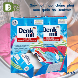 Giấy chống phai màu và hút màu quần áo Denkmit Hộp 24 tờ chính hãng Đức
