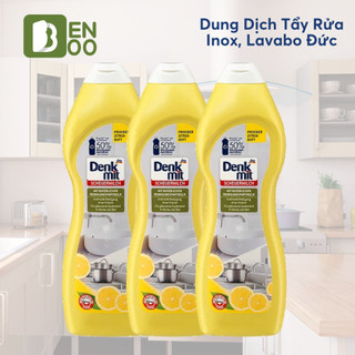 Chai dung dịch tẩy rửa đa năng Denkmit chai 750ml tẩy rửa inox, bồn rửa, lavabo làm sạch vết ố, oxi hóa xoong nồi inox
