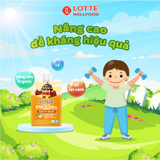 Nước ép hoa quả hữu cơ Lê & Hoa Chuông Lotte cho bé từ 12 tháng tuổi ( 1 gói * 80ml)