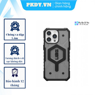 Ốp UAG PATHFINDER FOR Msafe CLEAR IP 15/ 15 Plus / 15 Pro/ 15 Promax  [Nhập khẩu & Phân phối chính hãng, bảo hành 1 năm]
