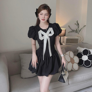 váy nơ bồng tiểu thư .