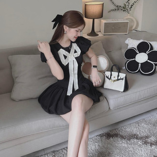 váy nơ bồng tiểu thư .