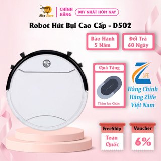 Robot hút bụi lau nhà thông minh d502 - tự động sạc -hàng chính hãng bh 5 năm-lực hút cực mạnh
