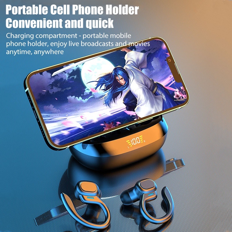 [Đặc biệt dành cho thể thao] Tai nghe Bluetooth không dây chính hãng tai nghe Bluetooth thể thao chống nước khử tiếng ồn | BigBuy360 - bigbuy360.vn