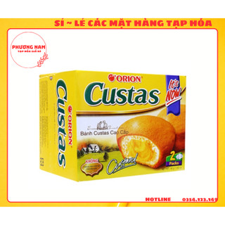 Hộp 2 cái bánh orion custas kem trứng 47g