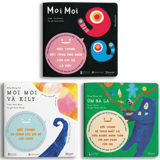 Sách Ehon - Set 3 cuốn Moi Moi và những người bạn - Dành cho trẻ từ 0-2 tuổi