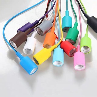 Dây Đui Đèn Thả Nhựa Trang Trí E27 Đủ Màu - Đui Đèn Trang Trí