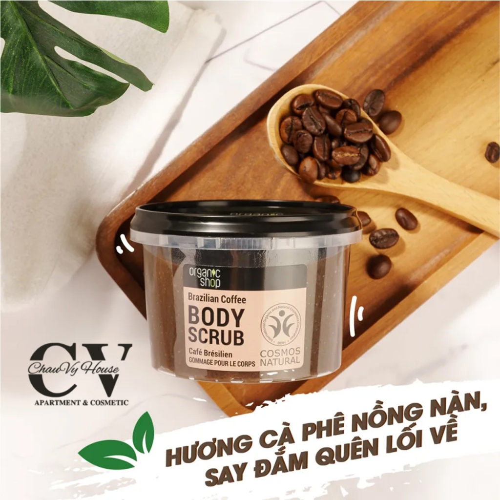 Tẩy Tế Bào Chết Body Dưỡng Da Ẩm Mịn Organic Shop Body Scrub