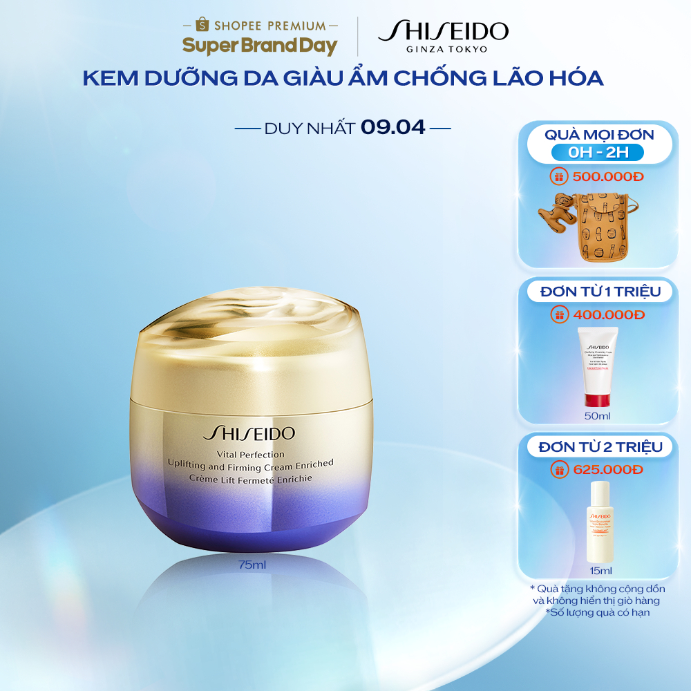 Kem dưỡng da Shiseido Vital-Perfection Uplifting and Firming Cream Enriched 75ml