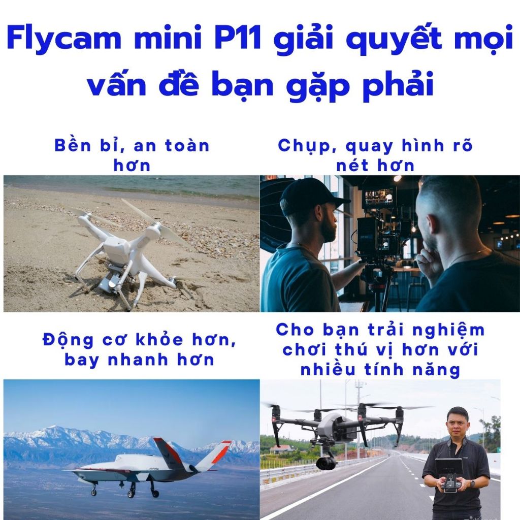 Flycam mini P11Pro,Máy bay điều khiển từ xa GPS tự động trở về cảm biến chống va chạm,Drone không chổi than zlifestore68 | BigBuy360 - bigbuy360.vn