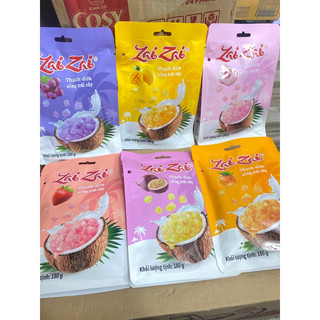 Thạch dừa uống trái cây zaizai túi 180g
