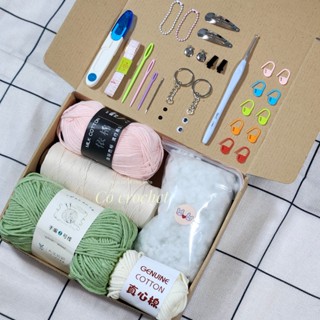  Bộ nguyên liệu học móc len nâng cao với nhiều loại len sợi và có video hướng dẫn chi tiết cho những bạn mới học móc len 