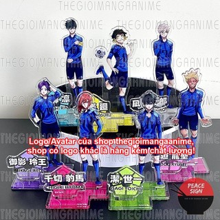   TẶNG KÈM CARD  Mô hình Standee BLUE LOCK ver ĐỒNG PHỤC THI ĐẤU anime chibi tượng acrylic mica 
