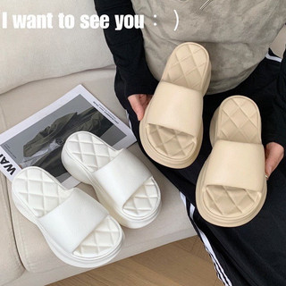 Dép bánh mì đế xuồng eva cao 5cm, quai trơn đế mát xa,  SAKI,  thời trang chọn chuẩn size