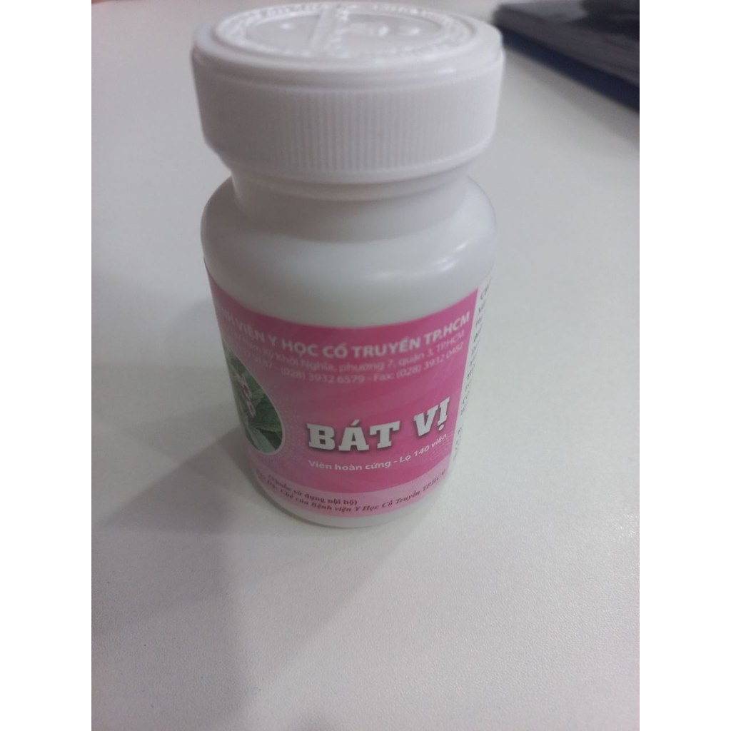 Bát Vị Hoàn bổ thận dương 140 viên Bệnh Viện YHCT Tp.HCM hổ trợ Ấm bụng, lưng, chân